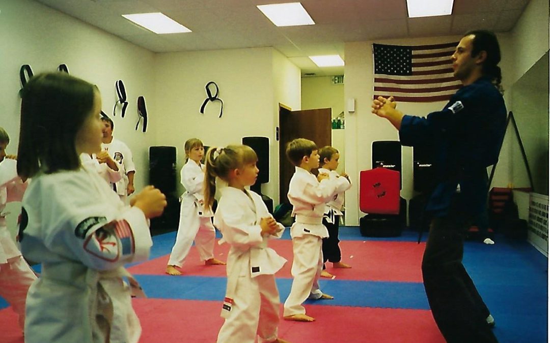 Martial arts students training at Scornavacco Martial Arts Academy in Longmont, Colorado
