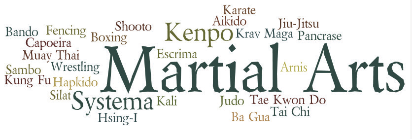 Martial Arts Word Cloud